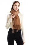 NUUR Écharpe Femme Homme Unisex Hiver Autum Longues Grandes Foulards Pashmina Etoles Châle Wrap Femme Diverses Couleurs Beige