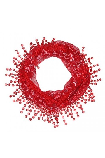 JK Home Femme Echarpe Triangle Dentelle Foulard Châle Printemps Automne