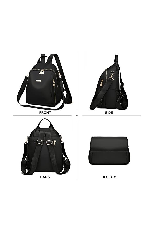 Petit Sacs à Main Portés Dos Femme, Convertible Antivol Leger Pour Fille Elegant Tendance Bandoulière Impermeable, Cartable d