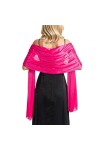 Satin Foulard Chale Femme Mariage Echarpes Pour Robe de SoiréE ÉLéGant Chic Etole Femme Pour SoiréE CéRéMonies Fêtes Mariage 