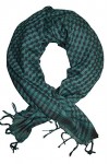 KARL LOVEN Foulard Palestinien - Keffieh - Chèche - Pashmina - Cheich - cheche AU CHOIX NEUF VERT BOUTEILLE 