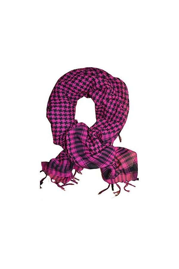 KARL LOVEN Foulard Palestinien - Keffieh - Chèche - Pashmina - Cheich - cheche AU CHOIX NEUF VERT BOUTEILLE 