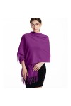 Loozykit Cachemire Grande Écharpe dHiver Femme 200 * 65 CM Pashmina Châle Wrap Chaud avec Frange Automne Elégant Etoles Cape