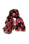 Walaka Echarpe Femme Pas Cher A La Mode éCharpe/ChâLe/Foulard/éTole/Pashmina Nouvelle éCharpe Longue Imprimé Coquelicot Rouge