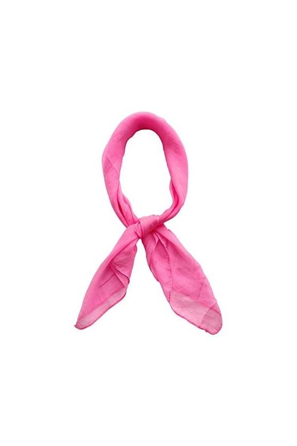 Topmode Foulard carré 70cm couleur unie Femmes/Enfants Blanc 