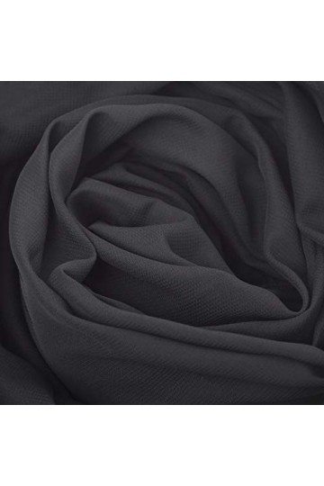 BellyLady Superbe Voile de Danse du Ventre en Mousseline à la Main Black