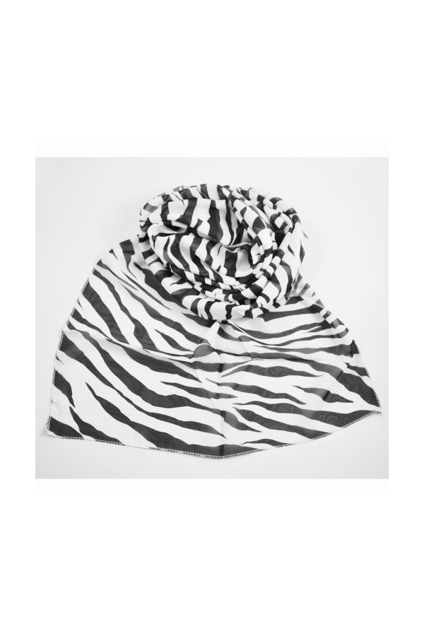 Carriere Noir/Blanc en mousseline de soie pour les femmes Design