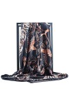 Bellette Soie Foulard Echarpes Fichus et Foulard Carré Echarpes Femme Chales Souple Col Châle Enveloppant Etoles, Taille uniq