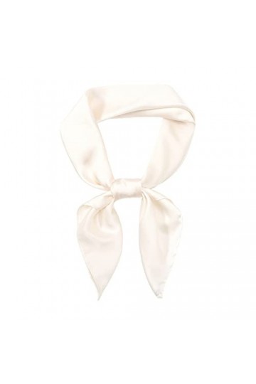 RIIQIICHY Femme Foulard Ivoire Châle Écharpe Etole Pashmina Carré Soie 70x70cm