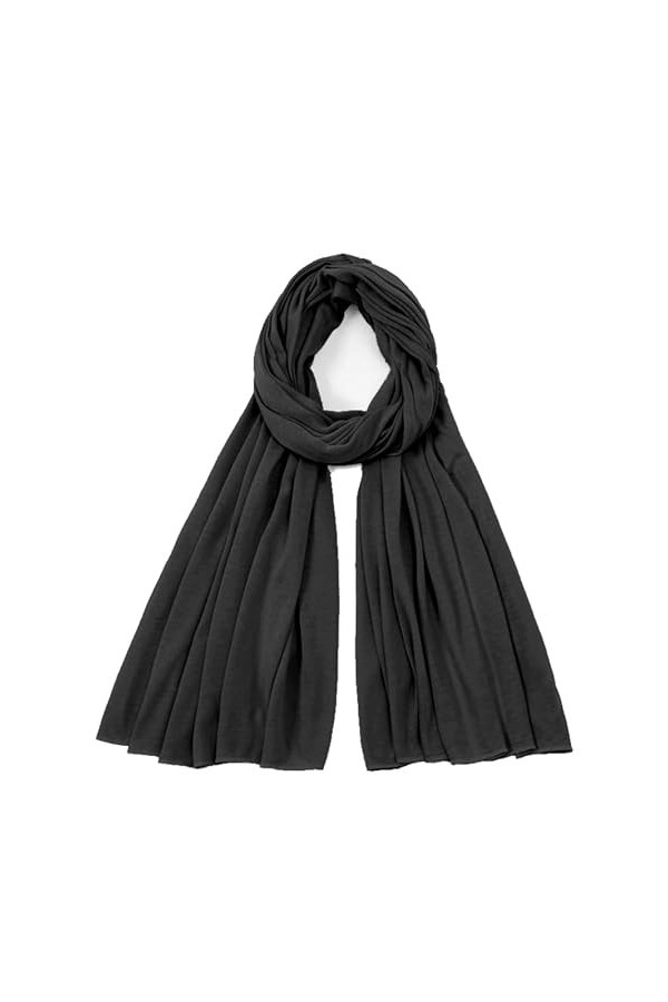 Van Der Rich ® - Echarpe Uni Étole Douce 68cm*170cm - Femme Noir 
