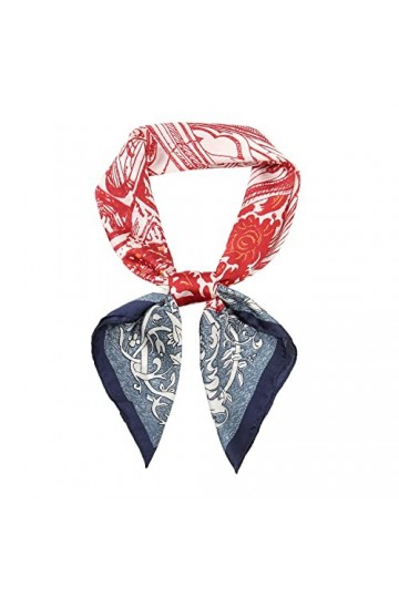 RIIQIICHY Foulard Femme Écharpe Etole Carré Bandana Multi-motifs70x70cm