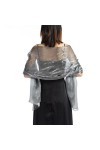 XPEX 1 Article 70 * 170CM etole femme mariage,Chale Femme Mariage Écharpe Châle Étole Mariage Wrap Foulard pour Soirée Cérémo