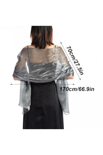XPEX 1 Article 70 * 170CM etole femme mariage,Chale Femme Mariage Écharpe Châle Étole Mariage Wrap Foulard pour Soirée Cérémo
