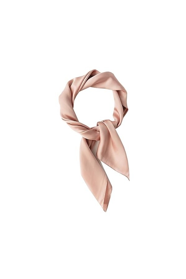 Ecroon Femme Foulard Soie Ressentir Echarpe Carré en Satin Bandanas Cheveux Bandeau Mouchoir Echarpes