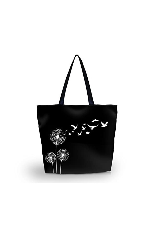 AOKSUNOVA sac shopping sac en tissu pliable sac en tissu imprimé cabas design paresseux pliable 43 x 35 x 10 cm