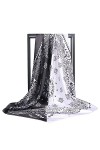 KOOYOL Foulard Carré de Soie Multi-motifs Wrap Sentir soie Foulards Femme Écharpes Soie Bandanas Mouchoir Echarpe Carré