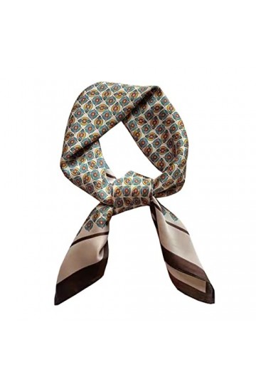 KOOYOL Foulard Femme Soie Echarpe Carré de Soie de Haute Qualité Reproduction Élégants Sentir soie Écharpes