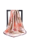 VELLETTE Femme Soie Foulard Écharpe Foulard Carré Satiné Echarpes Fichus et Foulards de tête