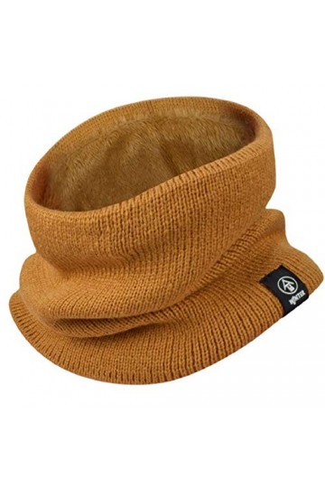 Yuson Girl Hiver Col Écharpe Femme et Homme Tour de Cou Chaud Tricot Foulard avec Doublé Polaire Cache-Col Epaisse Écharpe Tu