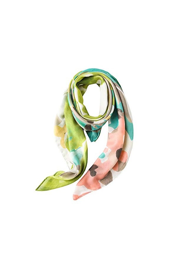 Ecroon YCFV Écharpe en gaze en coton et acrylique