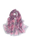 Ecroon Foulard pour les Femme Soie comme une 飨arpe Longue Carr頗rap de ch⬥ Etole Pashmina,Taille unique,Rose