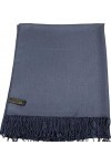 CJ Apparel Gris Fumé Solides Couleur Châle Secondes écharpe étole Wrap Châles Pashminas Nouvelle