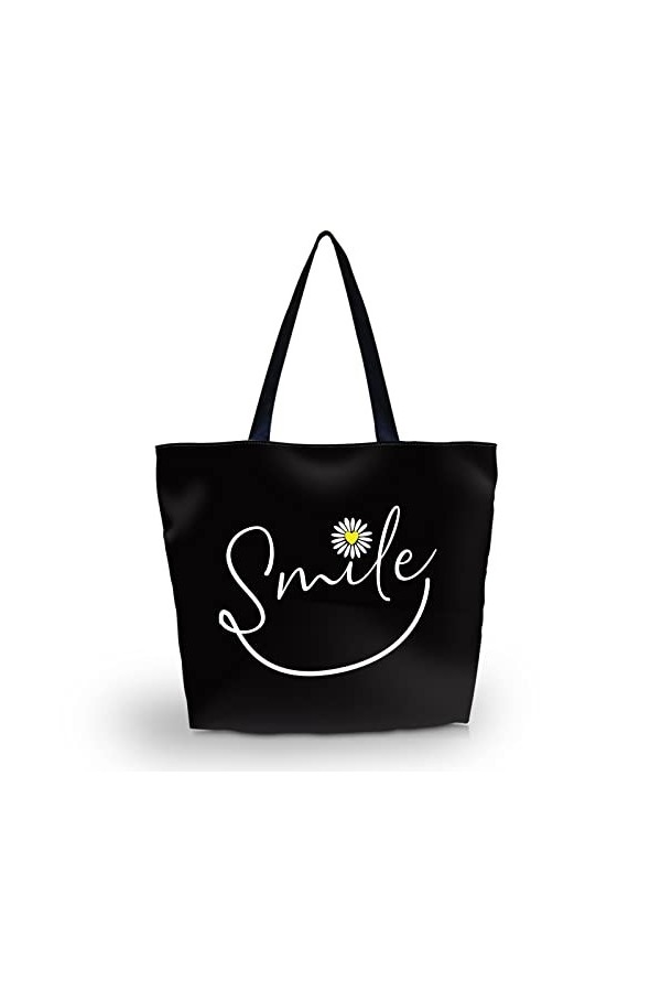 AOKSUNOVA sac shopping sac en tissu pliable sac en tissu imprimé cabas design paresseux pliable 43 x 35 x 10 cm