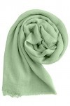 Écharpe/étole/couvre-épaule femme 100 % Viscose élégant doux cod. 2302 , Vert thé, Taille unique
