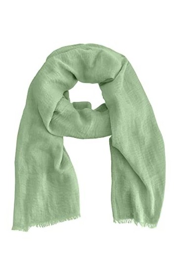 Écharpe/étole/couvre-épaule femme 100 % Viscose élégant doux cod. 2302 , Vert thé, Taille unique