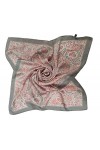 FAIRYGATE Foulard En Soie Femme Écharpe Imprimée Vintage Style Élégant De Mode Grand Châle Carré Châle De Protection Solaire 