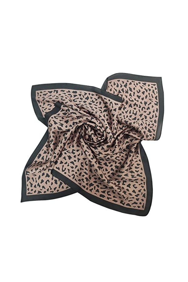 FAIRYGATE Foulard En Soie Femme Écharpe Imprimée Vintage Style Élégant De Mode Grand Châle Carré Châle De Protection Solaire 