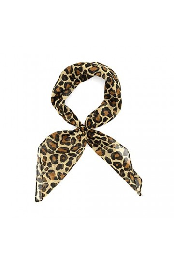 Colours & Beauty Petit Foulard Imitation Soie Couleur Noir Femme Made In Italy | Petit Foulard Femme Satin Multi-usages | Fou