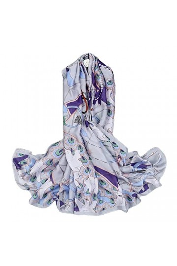 FAIRYGATE Foulard Femme Multicolore Écharpe Femme Étole XXL Écharpe moderne et oversized Étole à carreaux Parfaite pour toute