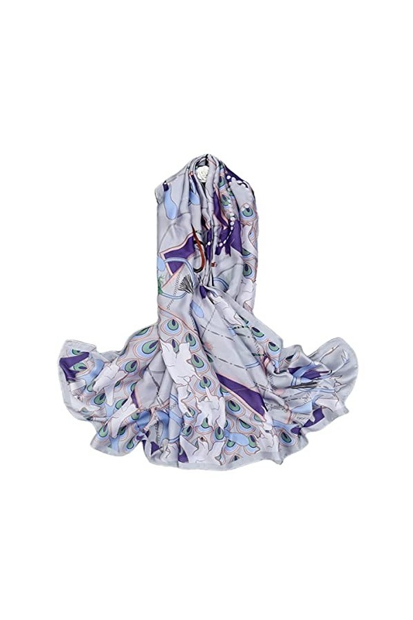 FAIRYGATE Foulard Femme Multicolore Écharpe Femme Étole XXL Écharpe moderne et oversized Étole à carreaux Parfaite pour toute