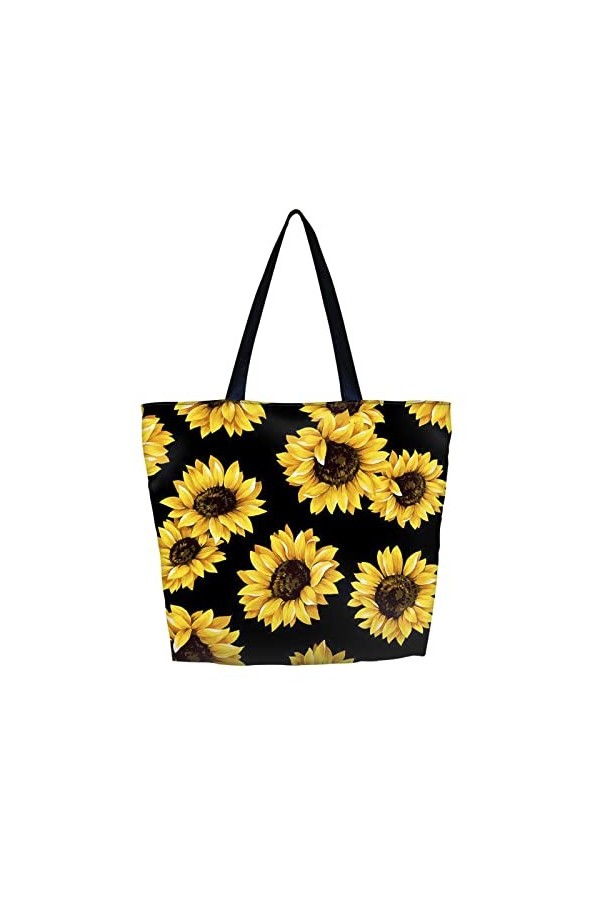 AOKSUNOVA sac shopping sac en tissu pliable sac en tissu imprimé cabas design paresseux pliable 43 x 35 x 10 cm