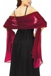 chuangminghangqi Femme Étole en Satin Brillant Châle de Mariage Écharpe pour Mariée - Wrap Foulard pour Soirée Cérémonies Fêt
