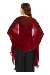 chuangminghangqi Femme Étole en Satin Brillant Châle de Mariage Écharpe pour Mariée - Wrap Foulard pour Soirée Cérémonies Fêt