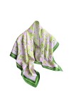 KOOYOL Foulard Femme Carré de Soie de Haute Qualité Reproduction Accessoires Élégants Sentir soie Écharpes
