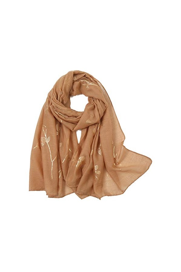 KAVINGKALY Écharpe en coton doux de couleur pure bronzante crème solaire de voyage châle Pashmina longues grandes écharpes po