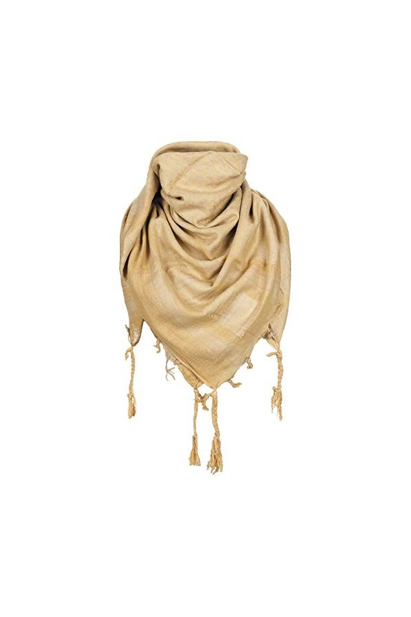 MFH Foulard PLO avec franges Shemagh Rouge/Blanc/115x110 cm 