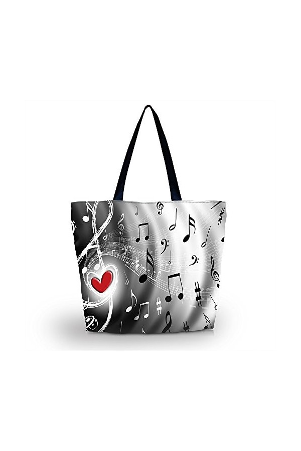 AOKSUNOVA sac shopping sac en tissu pliable sac en tissu imprimé cabas design paresseux pliable 43 x 35 x 10 cm