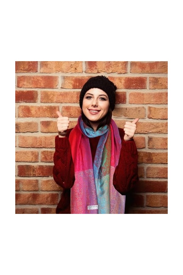 Minicloss Écharpe chaude pour femme, Couleur, taille unique