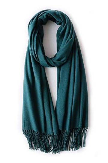 Sawekin Foulard XXL pour femme - Foulard à carreaux carré - Automne/hiver - Écharpe chaude, G-vert, taille unique