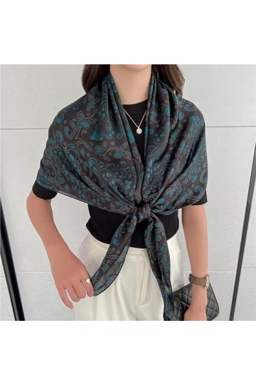 Bellette Femme Fichus et foulards de tête en Soie Foulard Echarpe Bandana Soie Grand Carré Satiné Foulards Taille unique