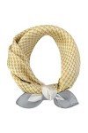 Femme Fille Foulard Carrée en Soie Synthétique Foulard pour Cheveux Ceinture Doux Lisse Foulards Élégants pour Femmes Simple 