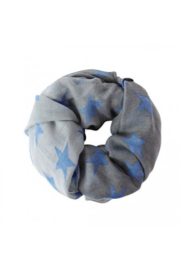 Glamexx24 Nouvelle collection écharpe avec étoile écharpe tubulaire femme écharpe longue loop foulard COUVERTURE