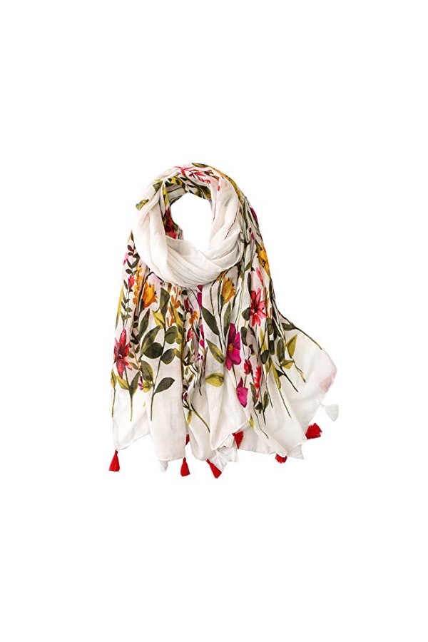 Bellette Foulard Echarpes en Coton Foulard Echarpe Bandana Châle Etoles Femme