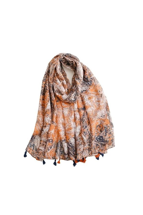 Bellette Foulard Echarpes en Coton Foulard Echarpe Bandana Châle Etoles Femme