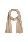 Chèche Echarpe Foulard Trendy 100% Coton - Beige - Taille 180 x 50 cm - Chèche Femme et Chèche Homme
