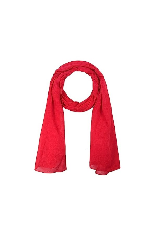 Chèche Echarpe Foulard Trendy 100% Coton - Beige - Taille 180 x 50 cm - Chèche Femme et Chèche Homme